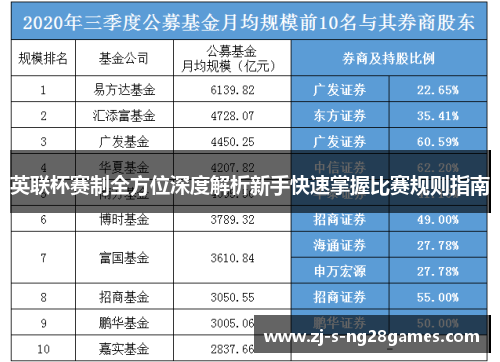 英联杯赛制全方位深度解析新手快速掌握比赛规则指南